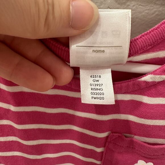 Hanna Andersson Pink Peony Stripe Jersey Dress - Picture 7 of 7